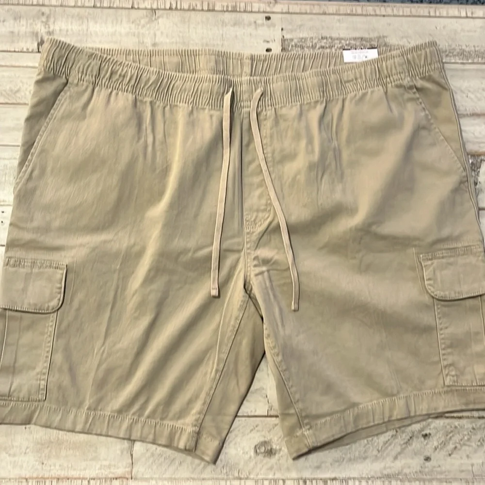 [g] George Soft‎ Cargo 6 Pocket Shorts AVAILABLE IN BLACK or KHAKI